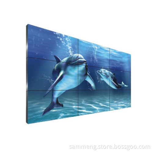 46-inch LCD Video Wall Panel, 1000cd/m² and 6.7mm Gaps Between Panels